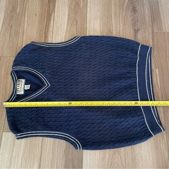 Vintage Ivy Crew Navy Sweater Vest - Picture 6 of 6